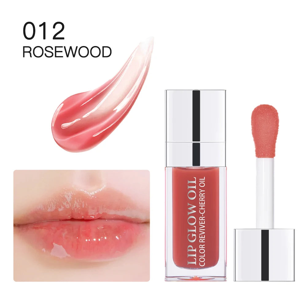 Glassy Shiny Lip Glow Oil Hydrating Lip Care Deep Nourishing Moisturizer Plump Fuller Lips Non Sticky Daily Lip Makeup Skincare Cosmetic