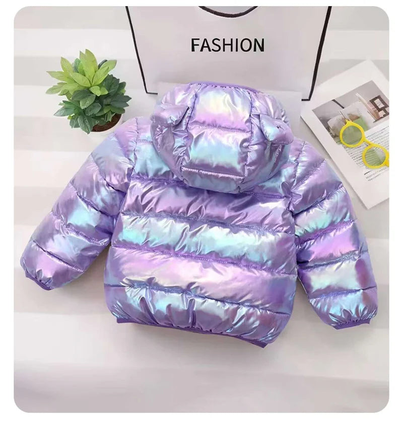 XJYIYUAN Kids Hooded Down Coat Unisex Winter Outerwear