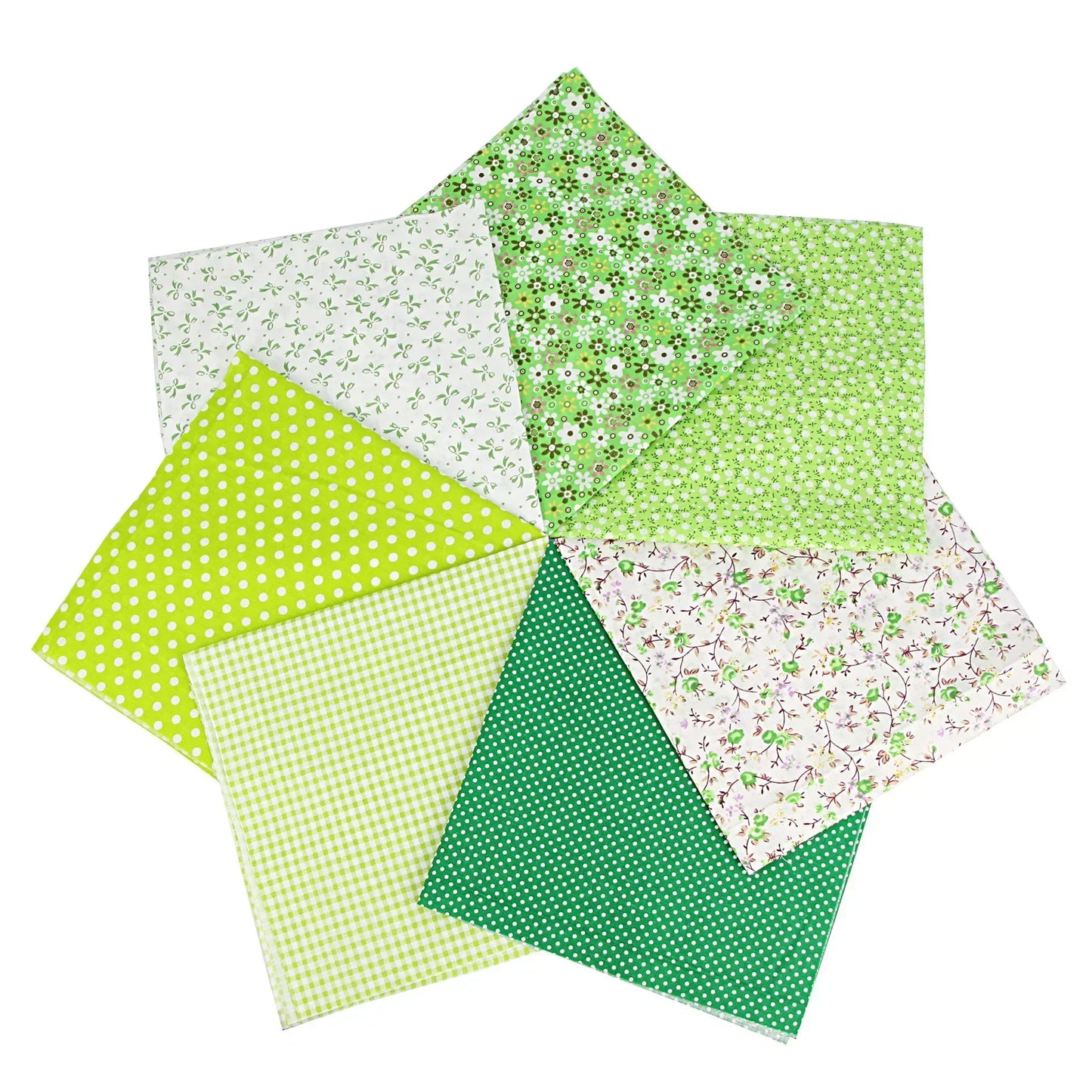 7Pcs 25x25cm Printed Cotton Fabric for Sewing Quilting Fabrics for Patchwork Needlework DIY Handmade Accessories