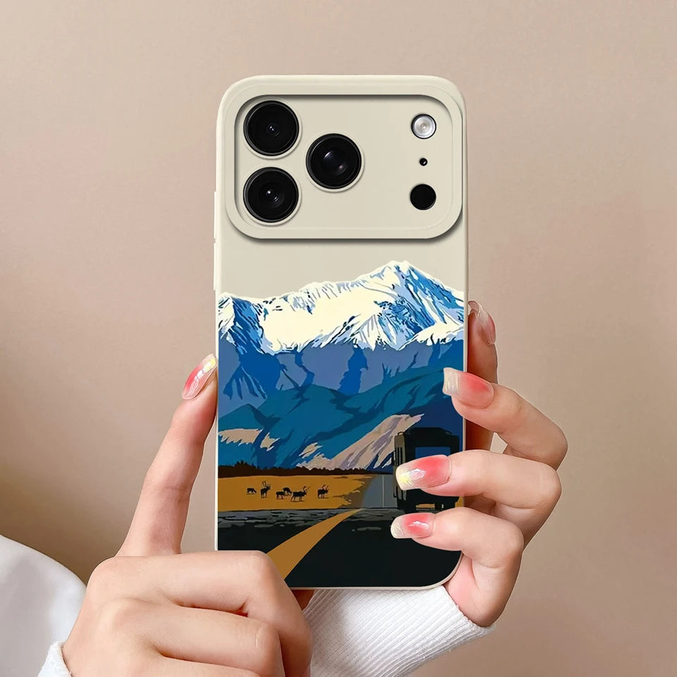 Lighthouse Daisy Sunflower iPhone 17 Pro Max Case Anti-Fingerprint