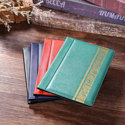 120 Pockets Commemorative Coin Holders Special Design PVC Coin Storage Holders Smooth Transparent for Household Display Articles