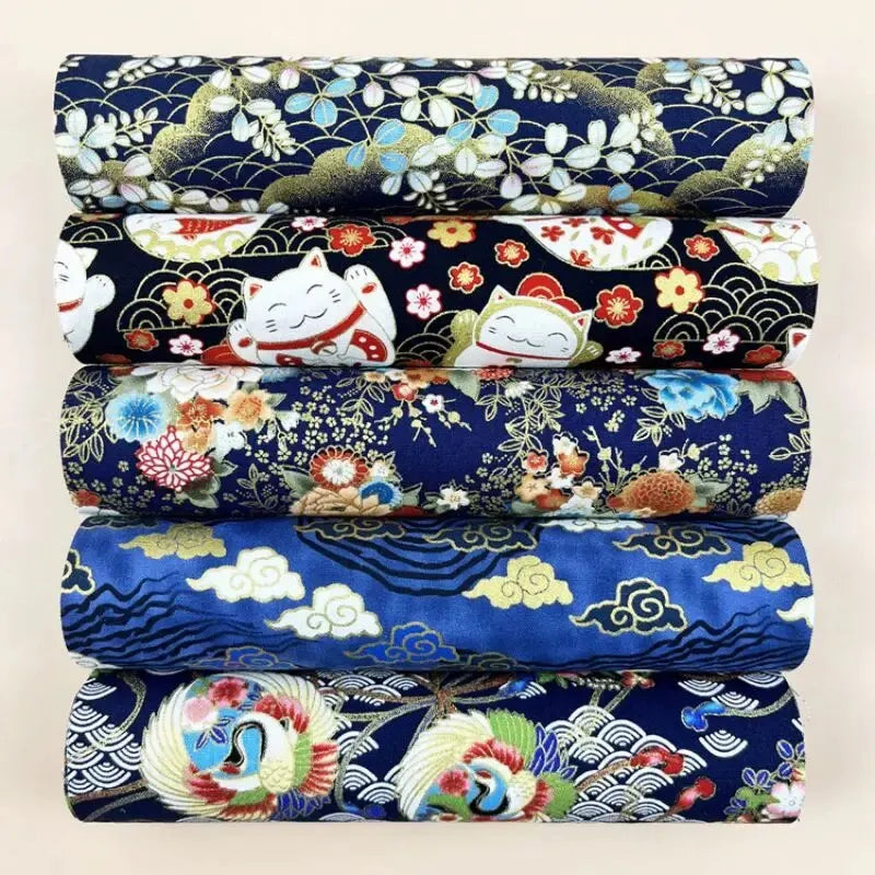 5pcs Cotton Fabric, Printed Fabric, Handmade Doll Clothes Fabric, Dress Fabric, For DIY Sewing Scrapbooking Quilting Craft