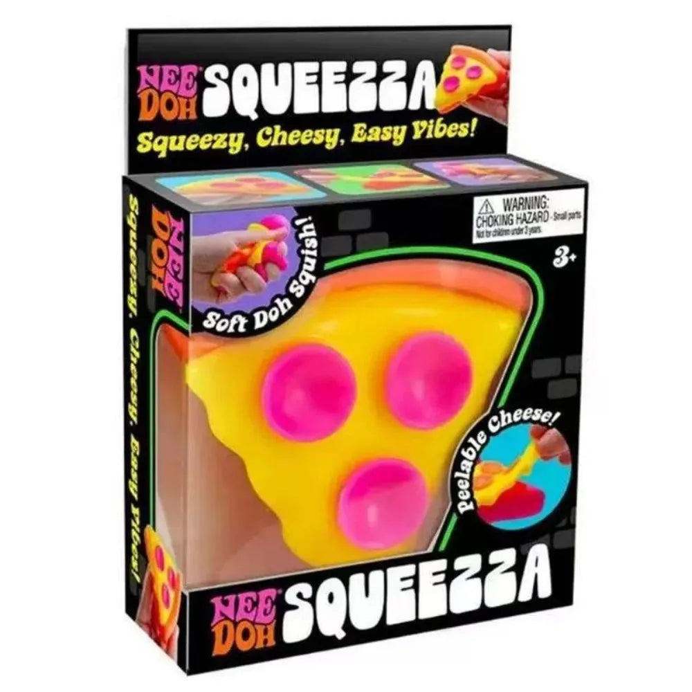 Needoh Pizza Sensory Stress Relief Cube Fidget Toy For Focus
