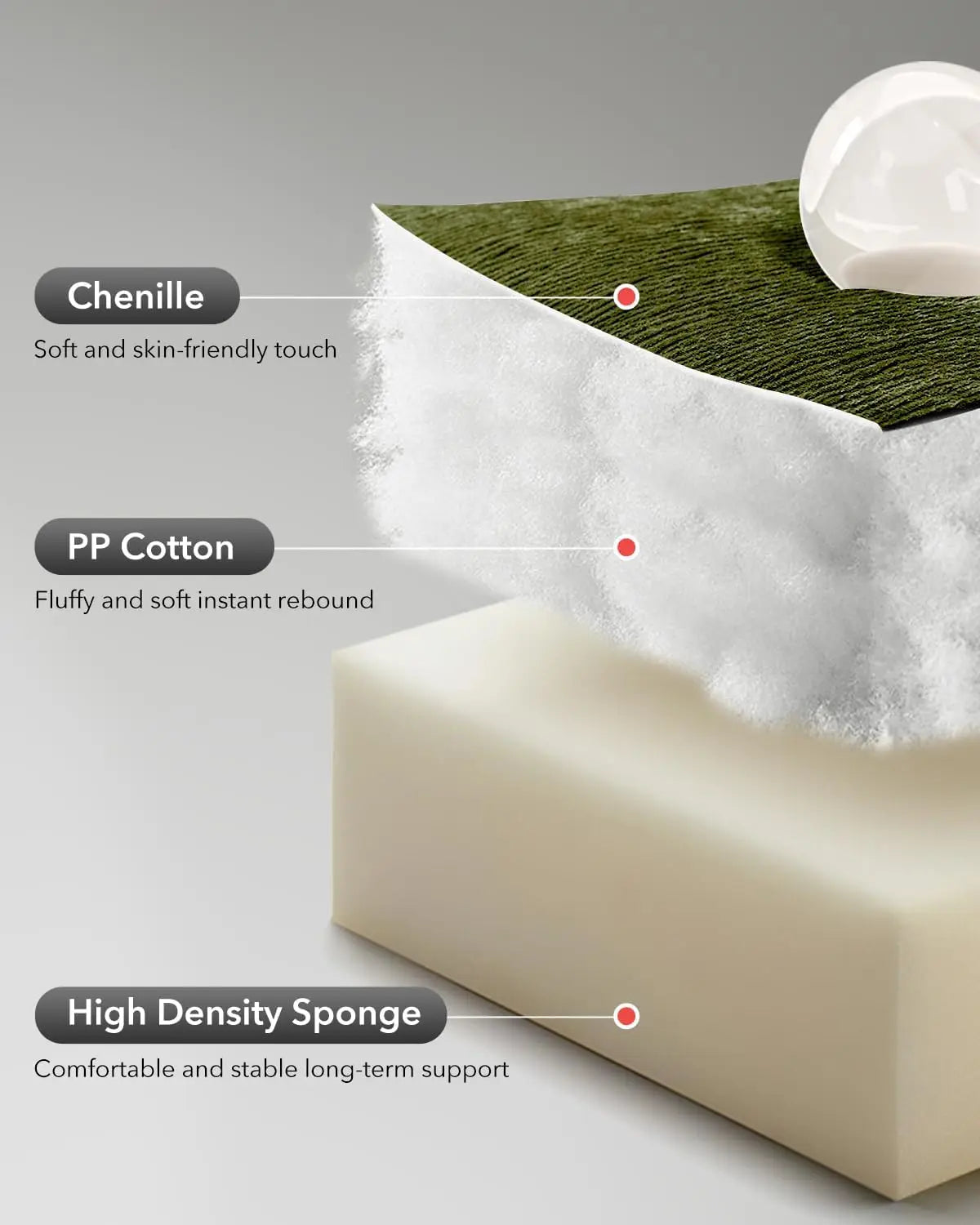 HiMISS Rocker Recliner Chair for Adults Overstuffed Manual Glider