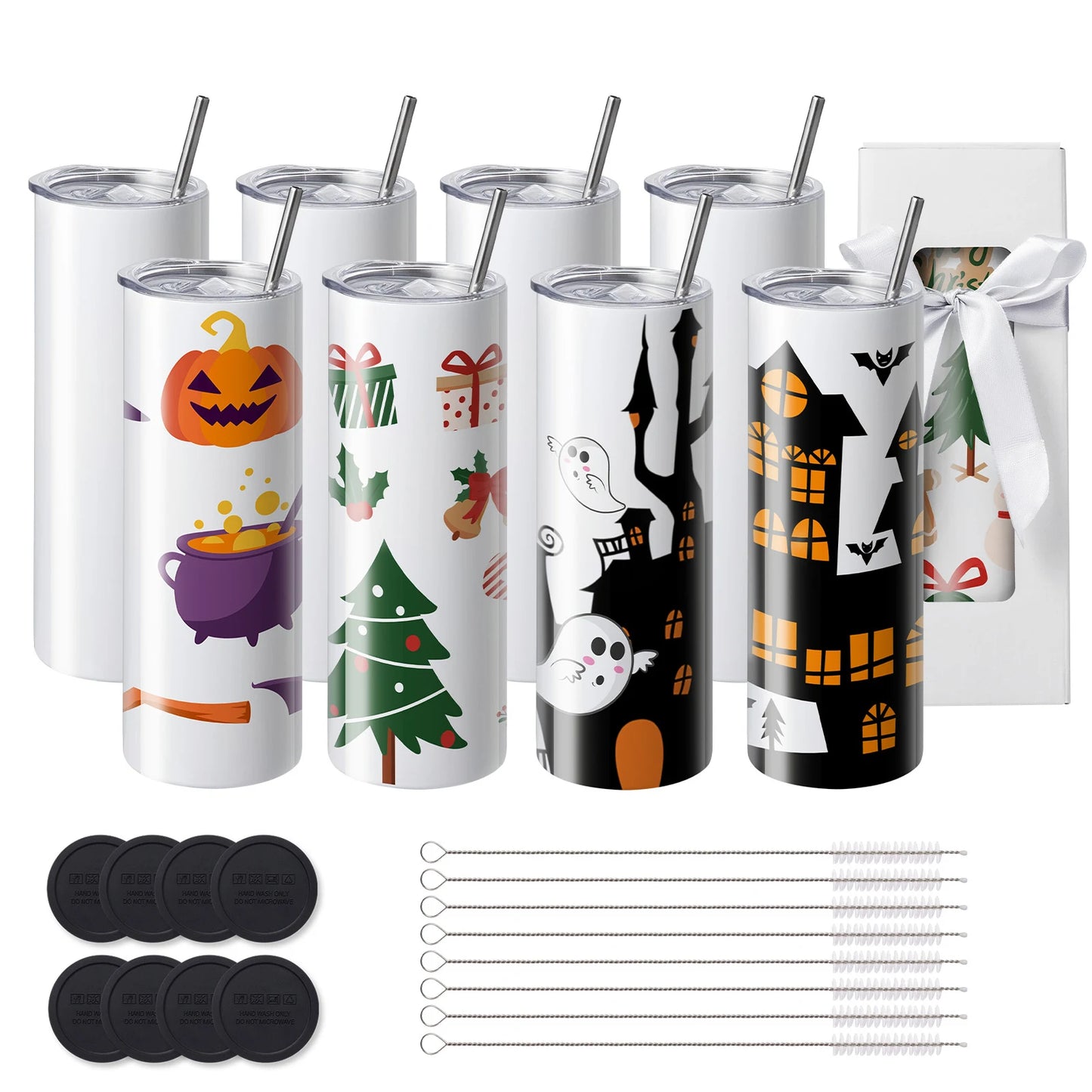 SucceBuy Double Wall Stainless Steel Sublimation Tumblers Heat Transfer Blank