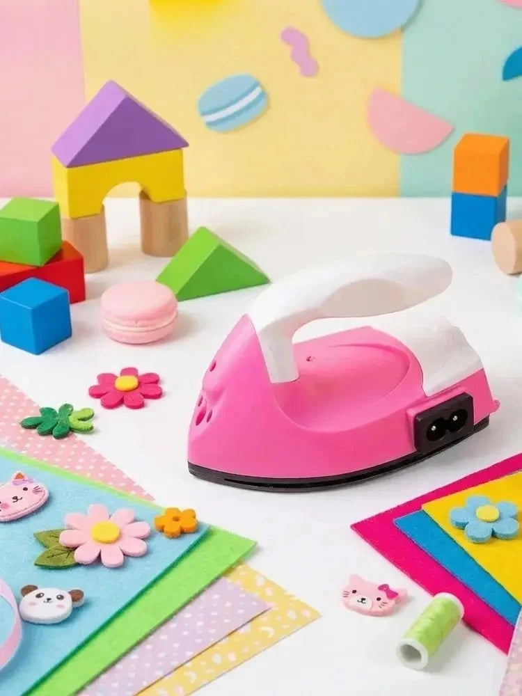 Mini Electric Iron Portable Travel Craft Clothing Sewing Pad Electric Protection Household Cover Iron Supplies