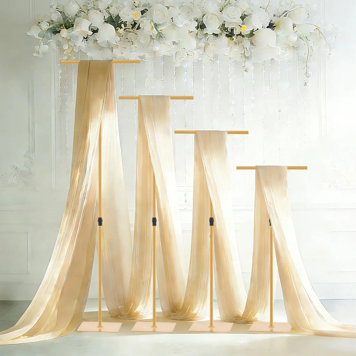 Adjustable Metal Backdrop Stand For Wedding And Party Decor