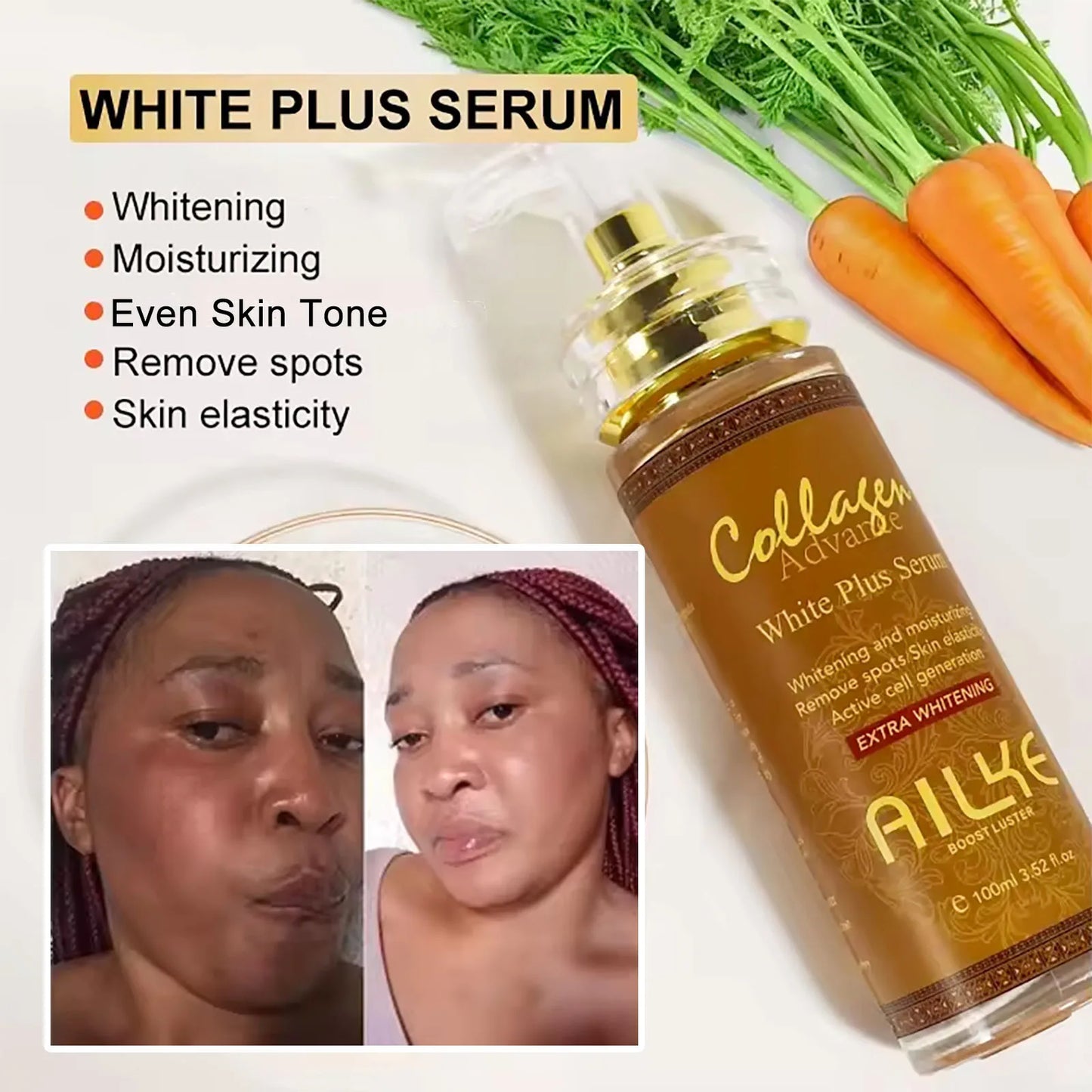 AILKE Collagen 5-in-1 Skin Care Set, Restore Skin Elasticity, Smooth Skin, Brighten, Even Skin Tone,For Face And Body Use Kit