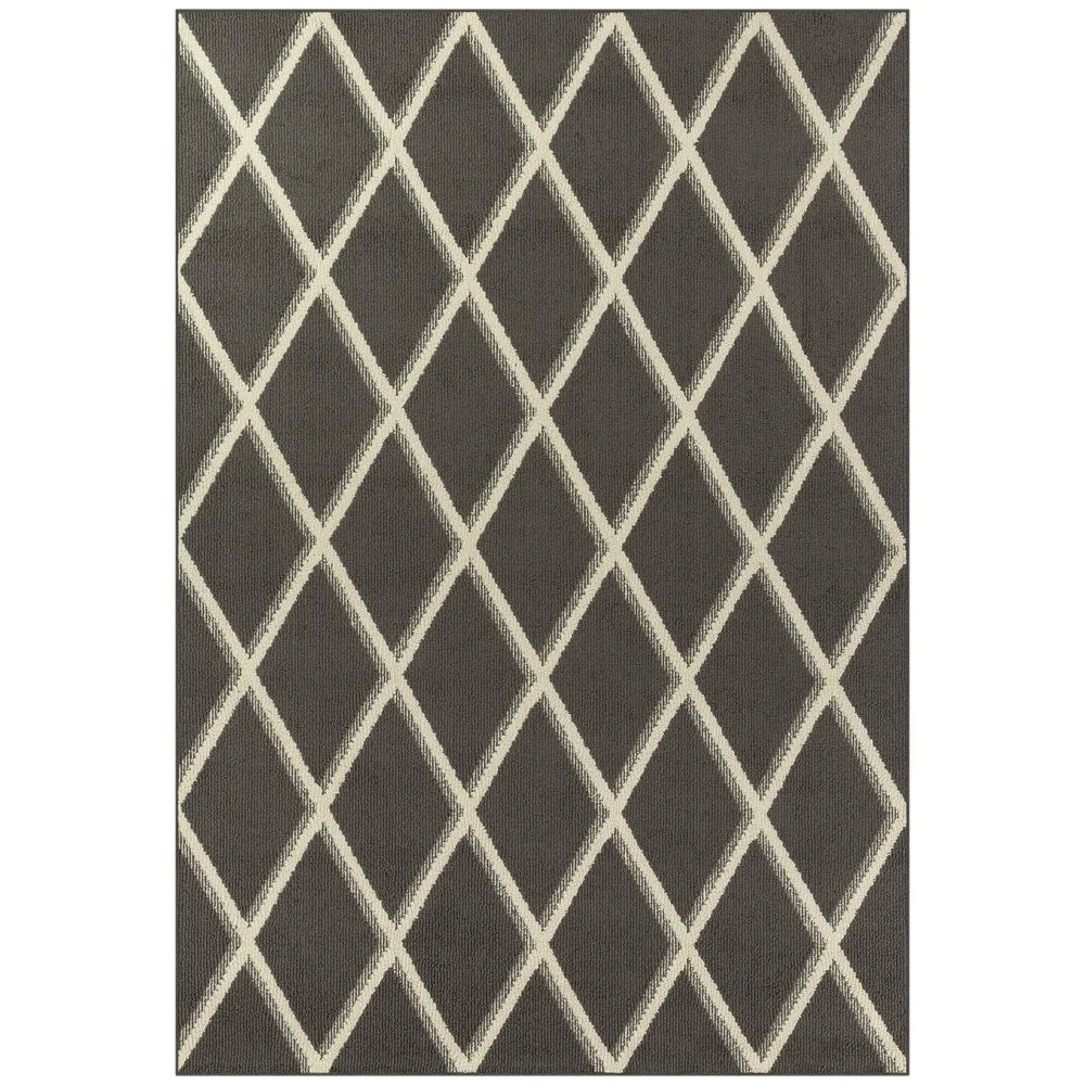 CN Fujian Diamond Geometric High Low Pile Rug Non Slip