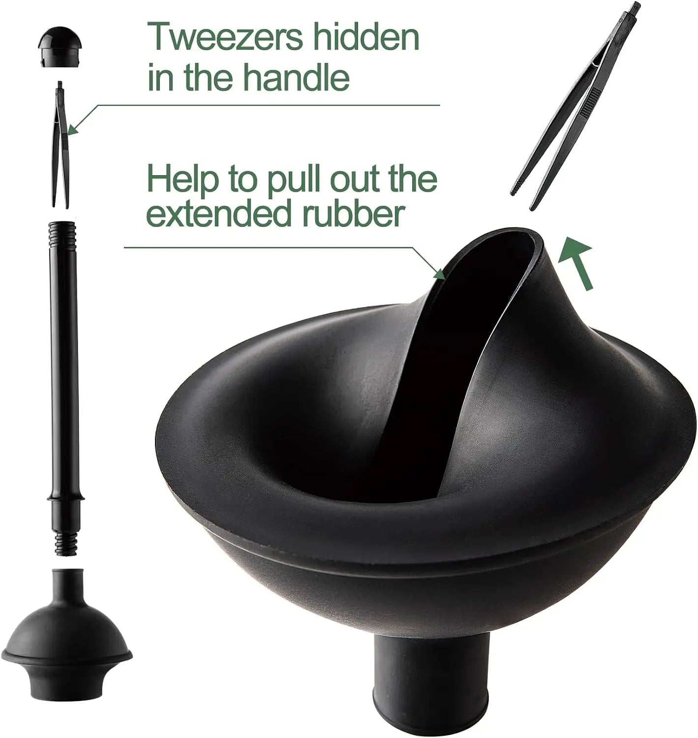 2 In 1 Toilet Brush And Plunger Set With Silicone Brush Head Strong Suction Rubber Cup Space Saving Bathroom Cleaning Tool With Storage Holder Toilet Brush Toilet Plunger Bathroom Cleaning Tools
