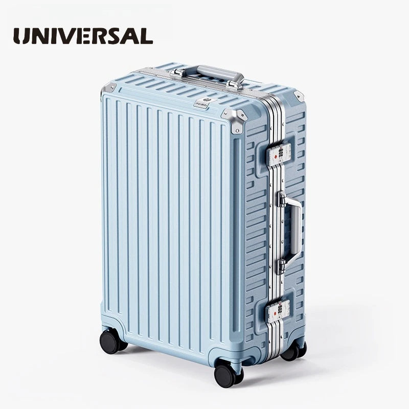 Ultra Sturdy Aluminum Frame Luggage Set With Universal Wheels