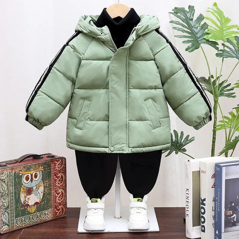 Guangdong Boys Winter Down Jacket Hooded Outerwear