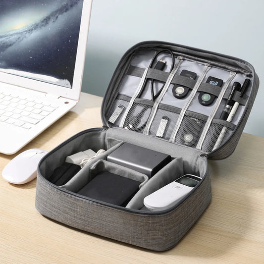 AHTOSKA Waterproof Cable Organizer Pouch For Chargers And Cables