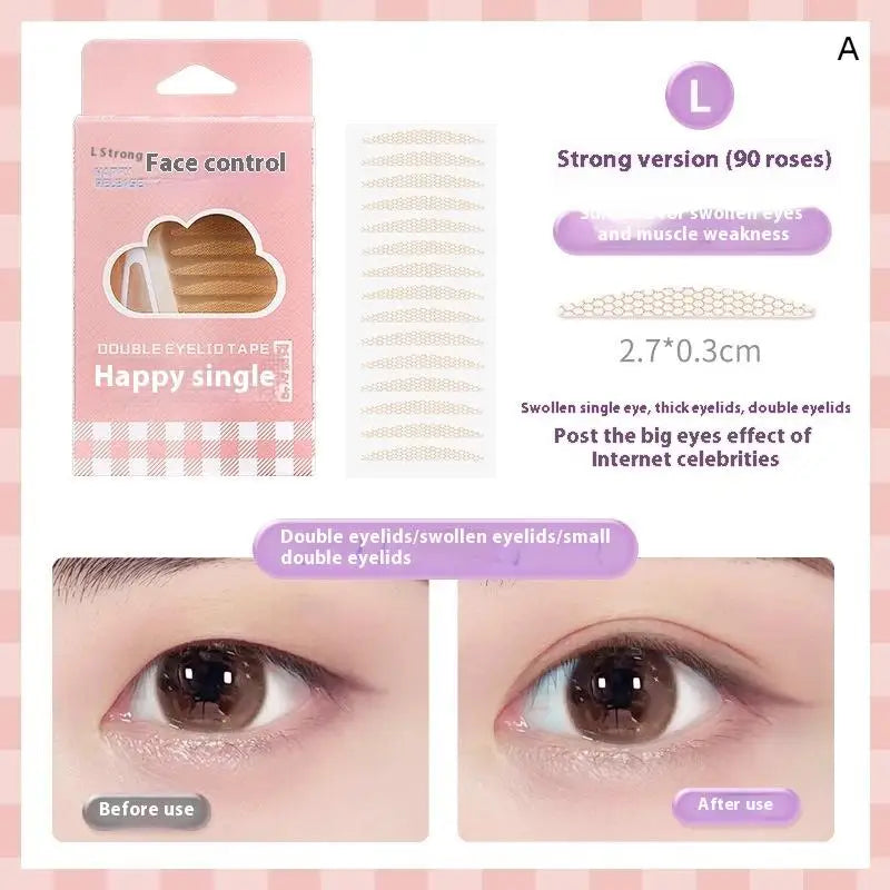 Natural Invisible Double Eyelid Stickers 90 or 240 Count Long Lasting Big Eye Beauty Tapes for Single Eyelids