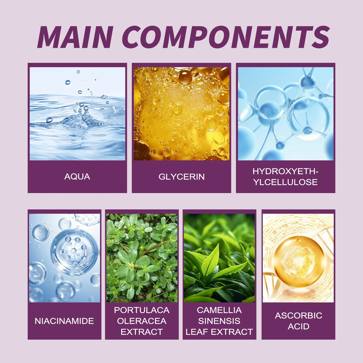 EELHOE 20ml Niacinamide Moisturize Serum Nourishing Shrink Pores Inhibits Melanin Brightning Skin Firm Smooth for All Skin Types