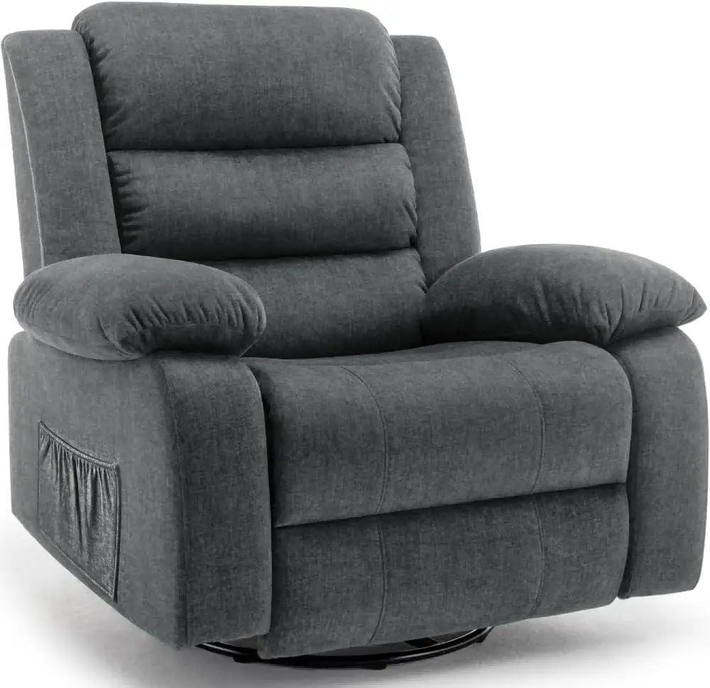 XMSJ Recliner Chair Rocking Massage And Heat 360 Swivel