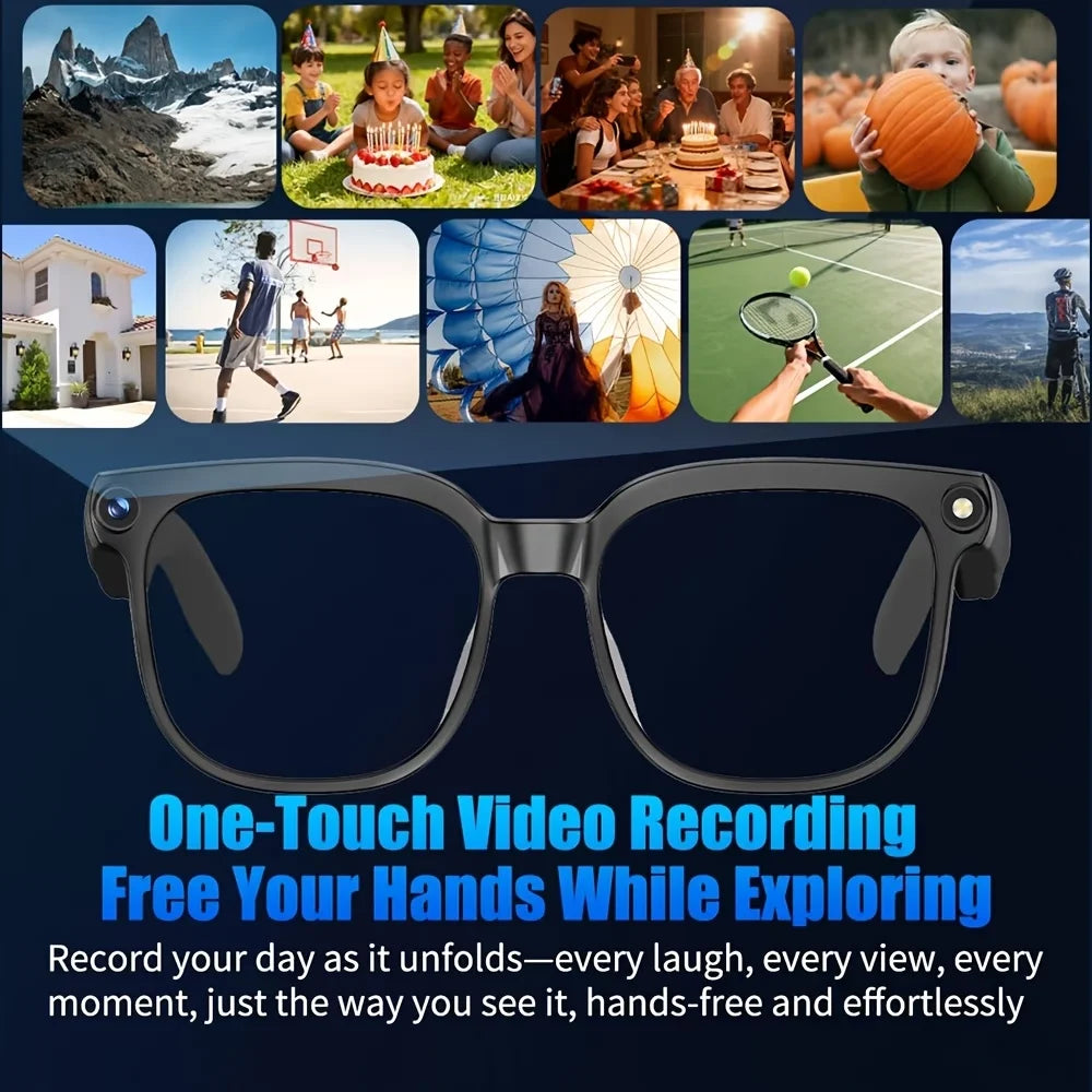 Giinova AI Smart Video Glasses With 8MP Camera And 4K Recording