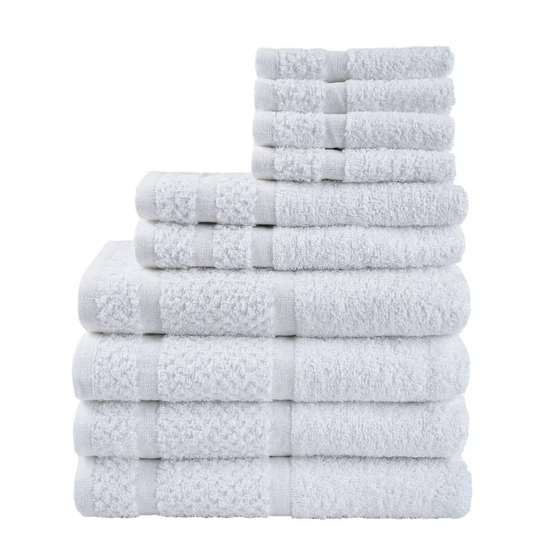 Guangdong 10 Piece Towel Set Ultra Soft Durable Cotton