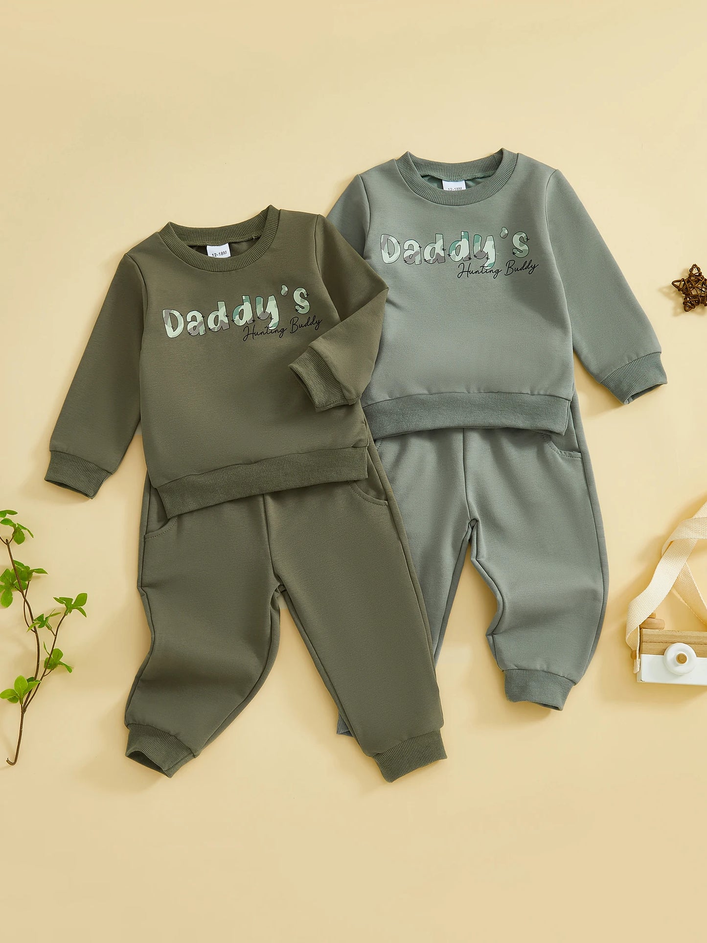 Adorable Infant Winter Floral Print Hooded Jacket And Pants Set