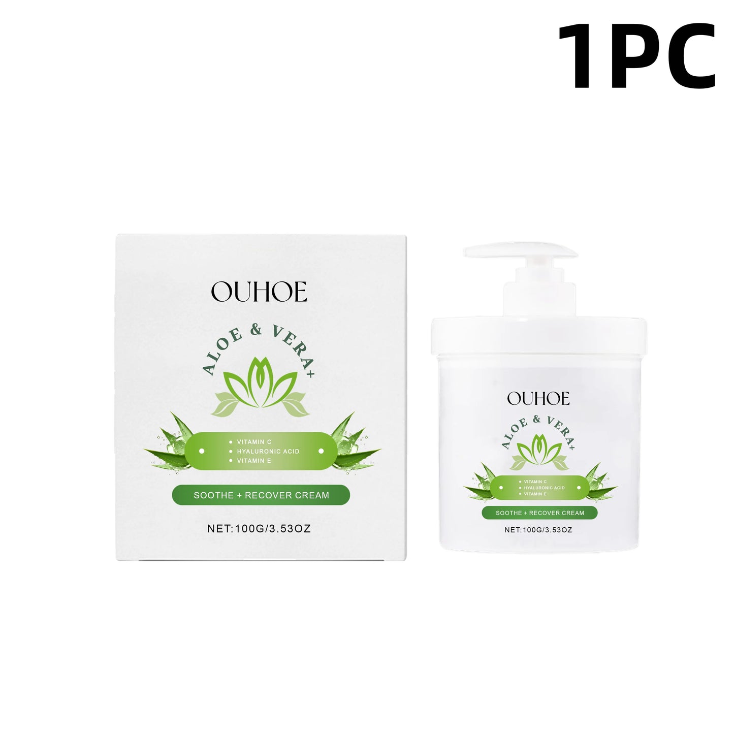Ouhoe Aloe Firming Face Cream Hydrating Nourishing Moisturizer Non Greasy