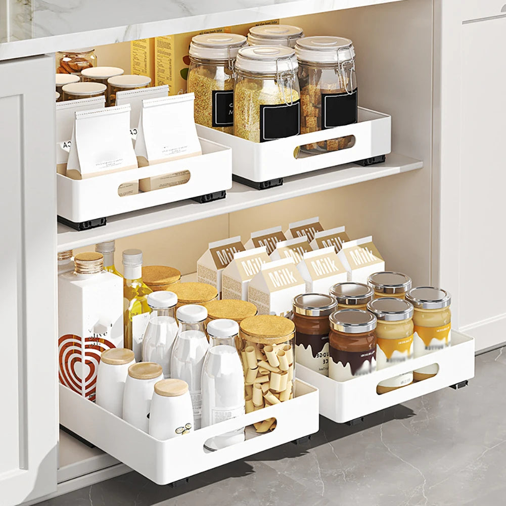 TWISTER.CK Pull Out Cabinet Organizer Heavy Duty Slide Drawer