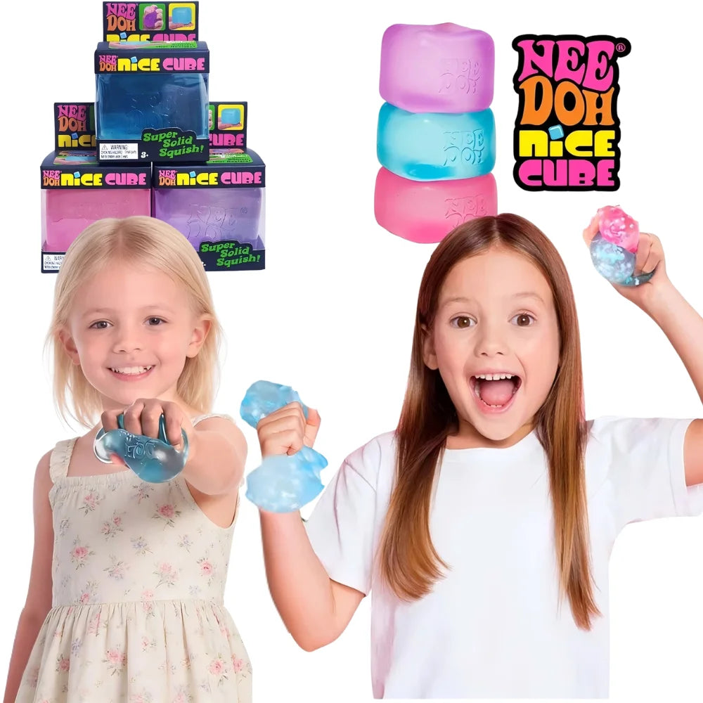 NeeDoh Jellyfish and Cube Squish Toy Stress Relief Fidget