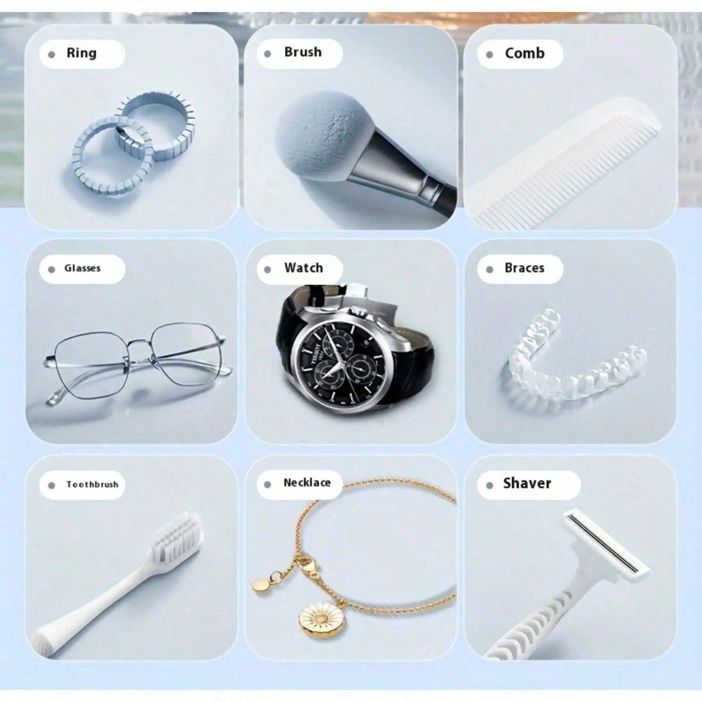 New Multi-Functional Portable Rechargeable USB Cleaner | A Home Cleaning Essential | Suitable For Jewelry, Makeup Brushes, Glasses, And Other Household Items | Suitable For Home, Travel, Dormitory Use, Ideal Choice For Family