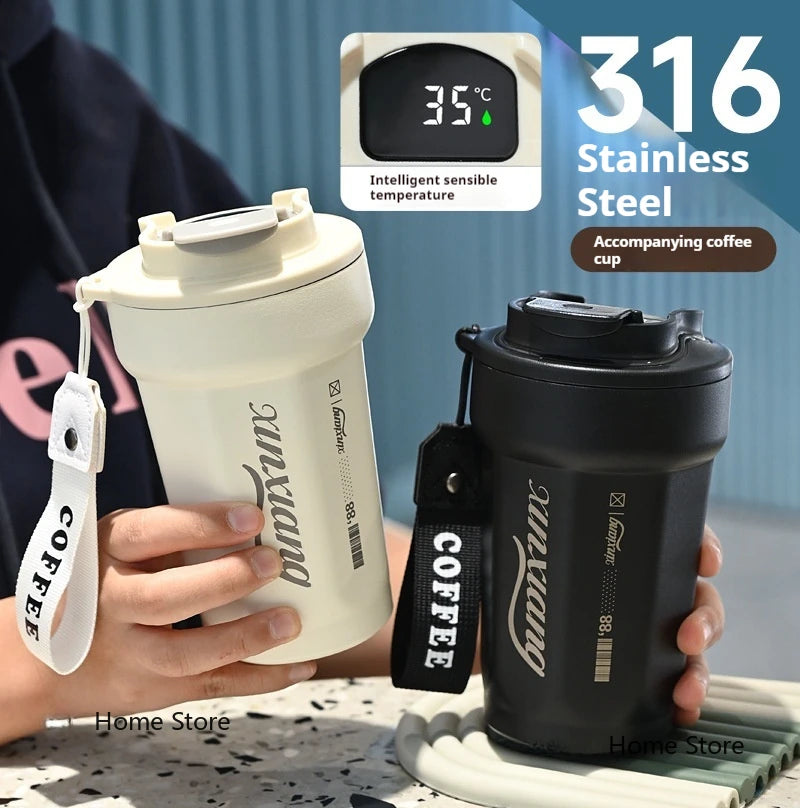 Stainless Steel Vacuum Flask Insulated Travel Mug Tumbler