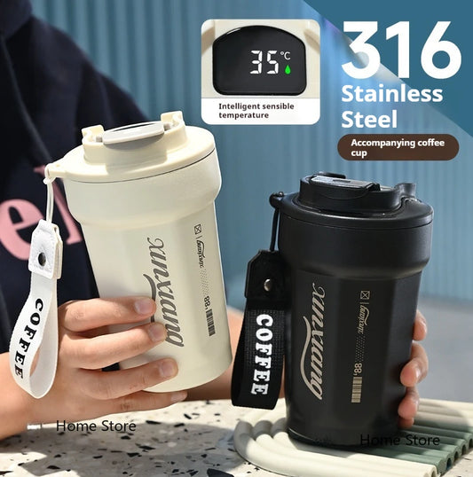 Stainless Steel Vacuum Flask Insulated Travel Mug Tumbler