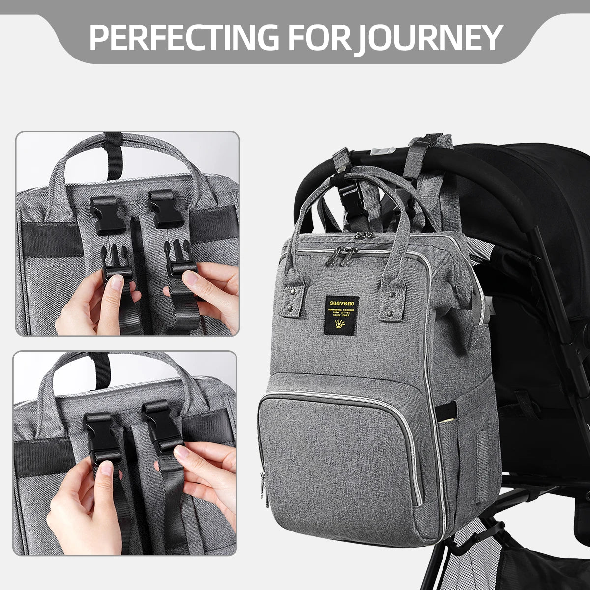 Sunveno Diaper Bag Backpack Multifunction Travel Bag