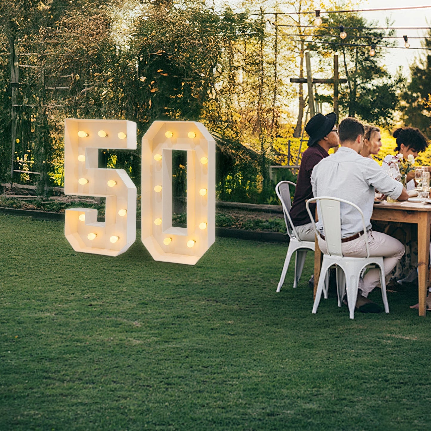 Vintage Marquee Light Up Numbers For Birthday Party Wedding Decor