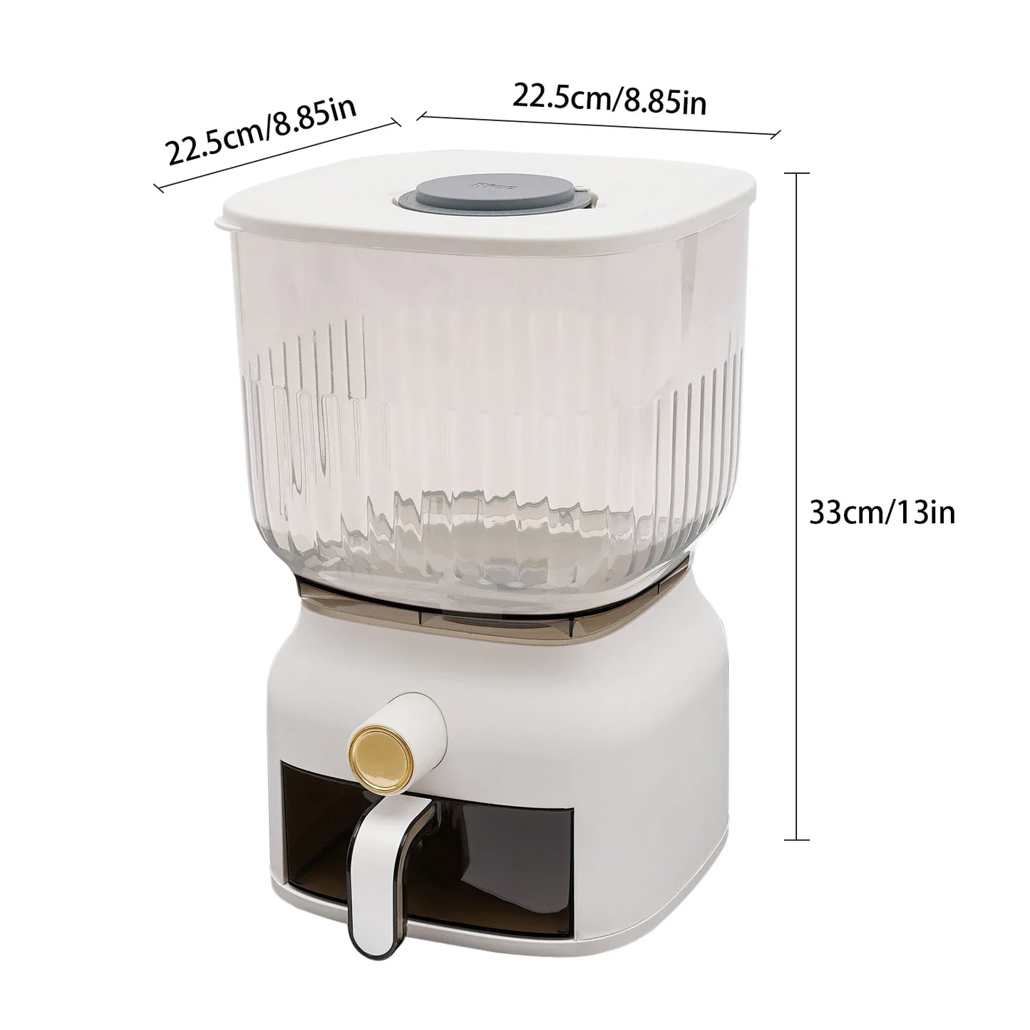 Rice Dispenser Sealed Grain Storage Container With Cup