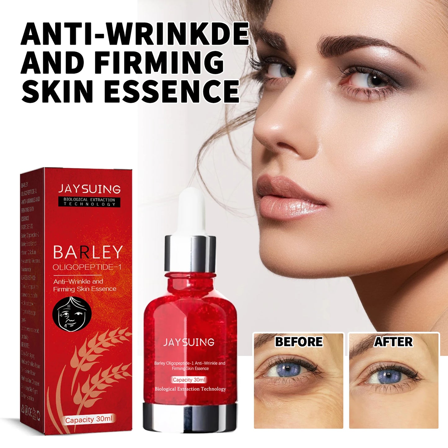 Jaysuing Facial firming essence reduces fine lines and melanin, prevents dry skin, moisturizes and nourishes skin care products