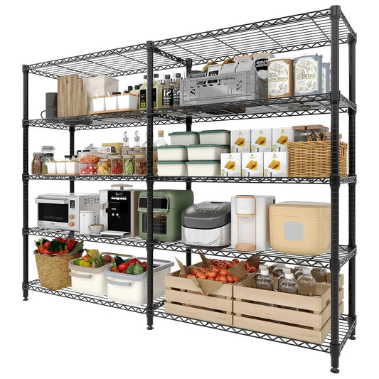 TWISTER.CK Heavy Duty Storage Shelves Four Tier Metal Unit