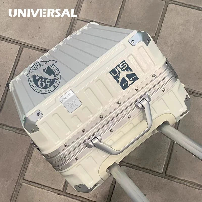 Ultra Sturdy Aluminum Frame Luggage Set With Universal Wheels