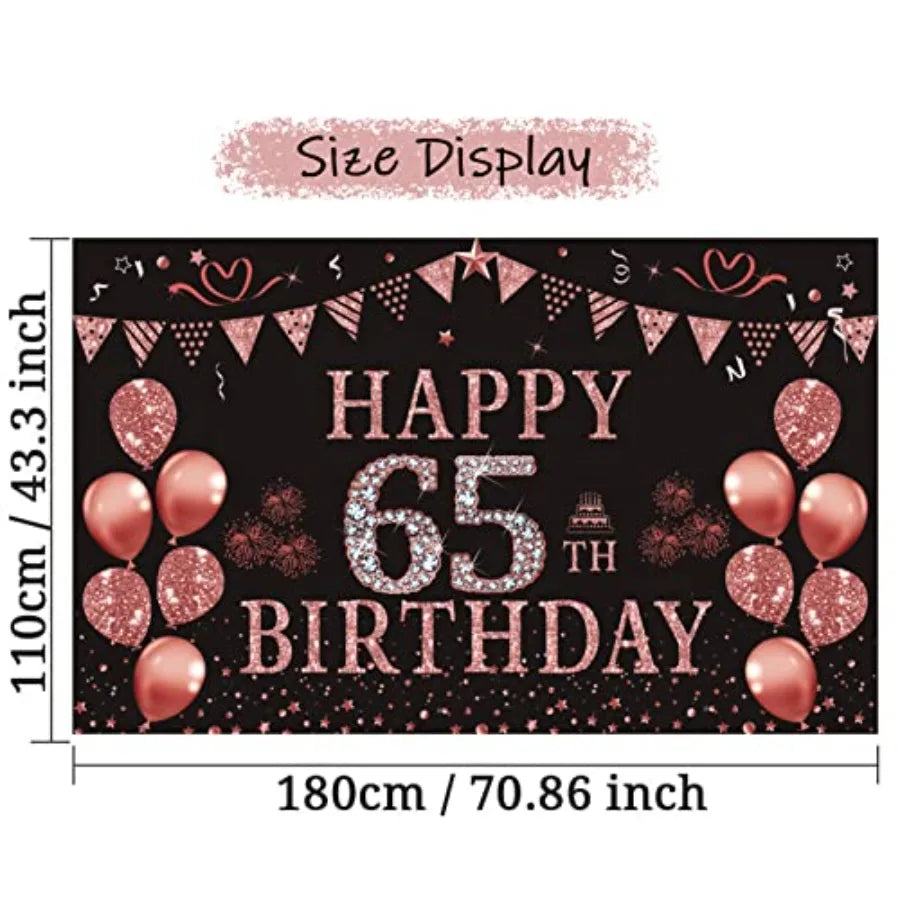 Decorative Non Woven Birthday Backdrop Party Banner
