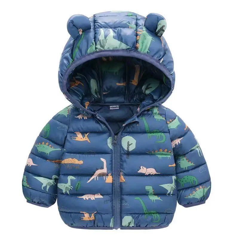 Guangdong Cartoon Kids Hooded Down Jacket Unisex Winter