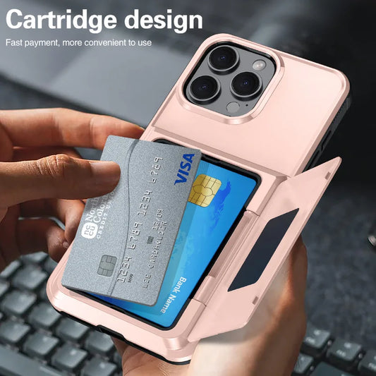 WeForDesign Card Wallet Flip Case Stand for iPhone 16