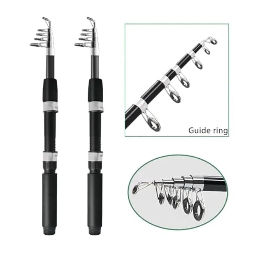 Hign-concerned Fishing Pole Combo Telescopic Rod Set