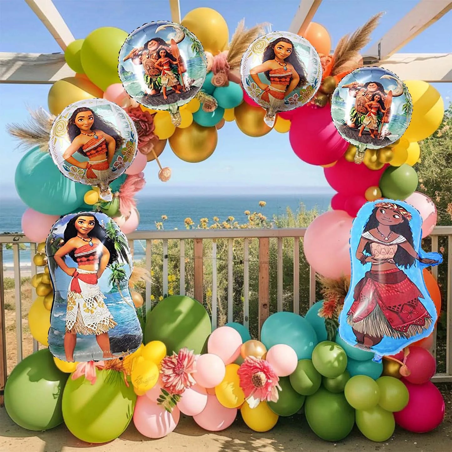 Disney Moana Foil Balloons Birthday Party Decoration
