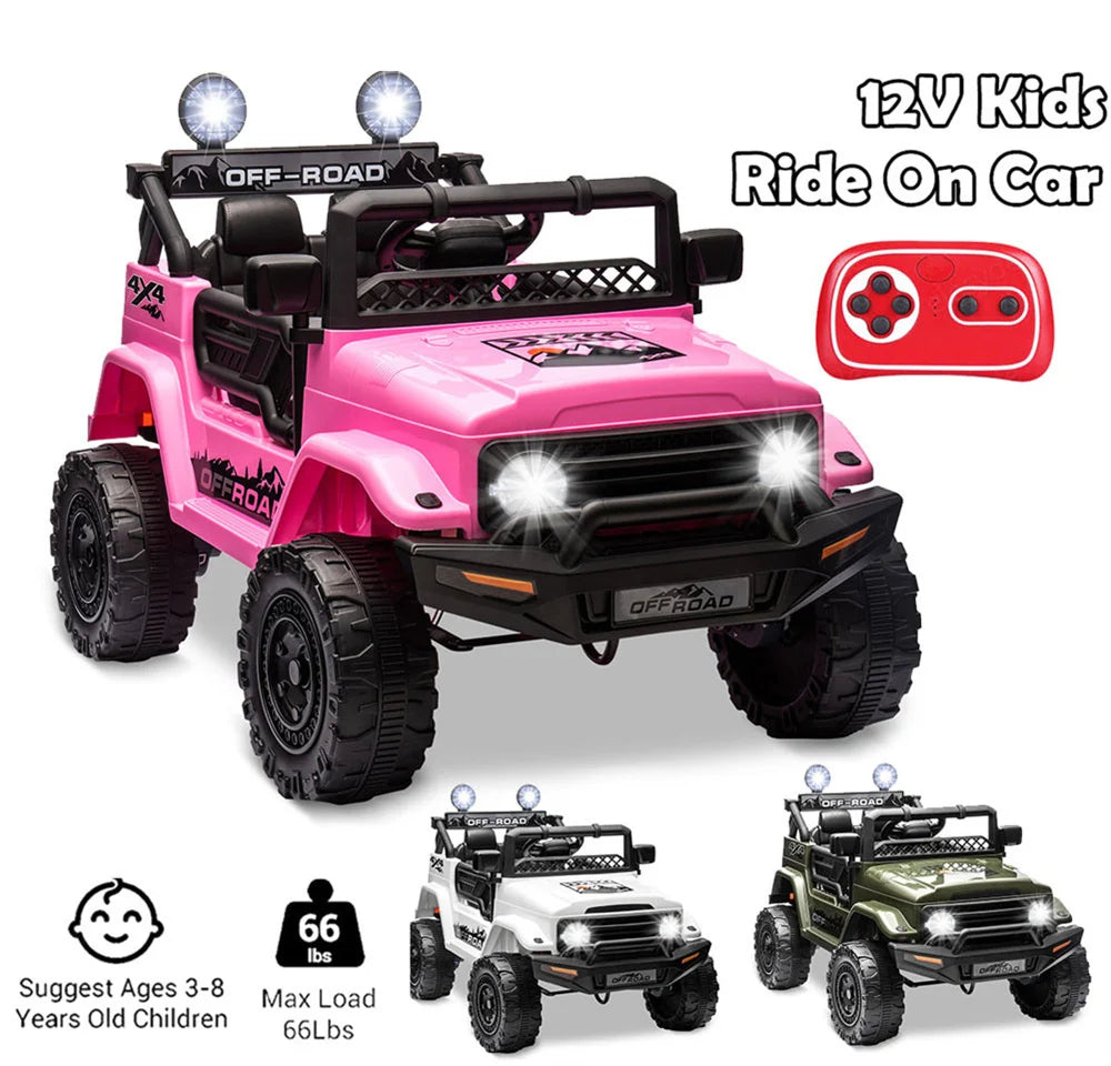 Ride On Kids 12V 2Seater Remote Control Electric Toy Truck