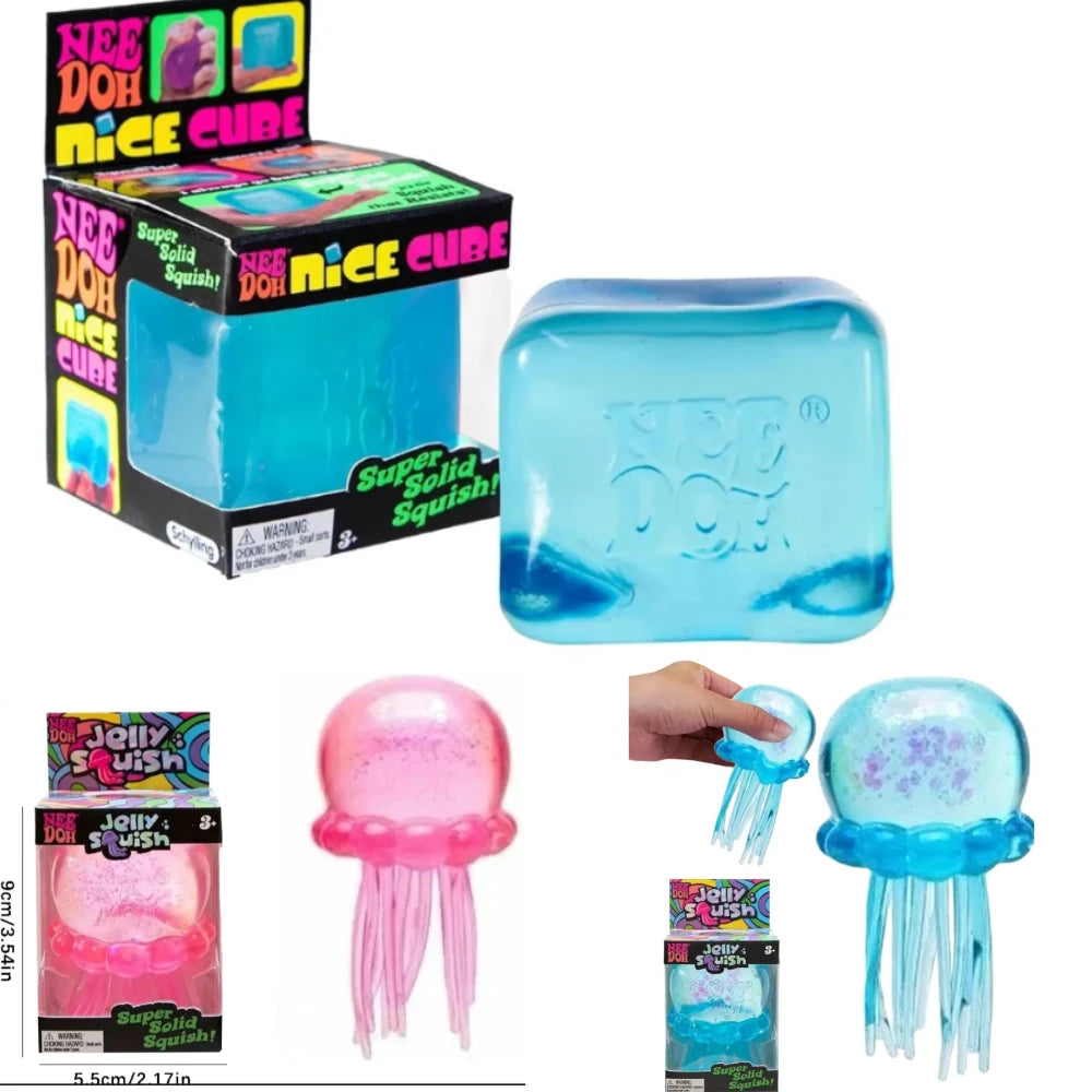 Needoh Nice Cube Sensory Stress Reliever Fidget Tool For Anxiety