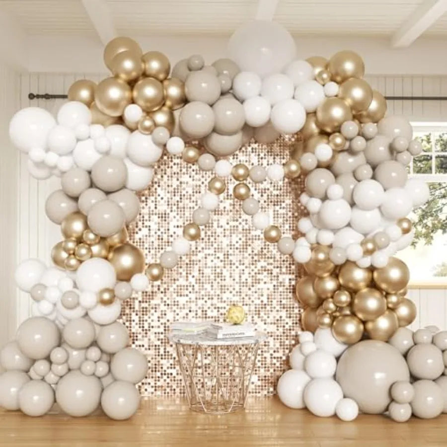 Balloon Arch Kit, 162pcs Light Clear Balloons for Wedding Bridal Shower Baby Shower Gender Reveal Baby Boy Birthday Party Decor