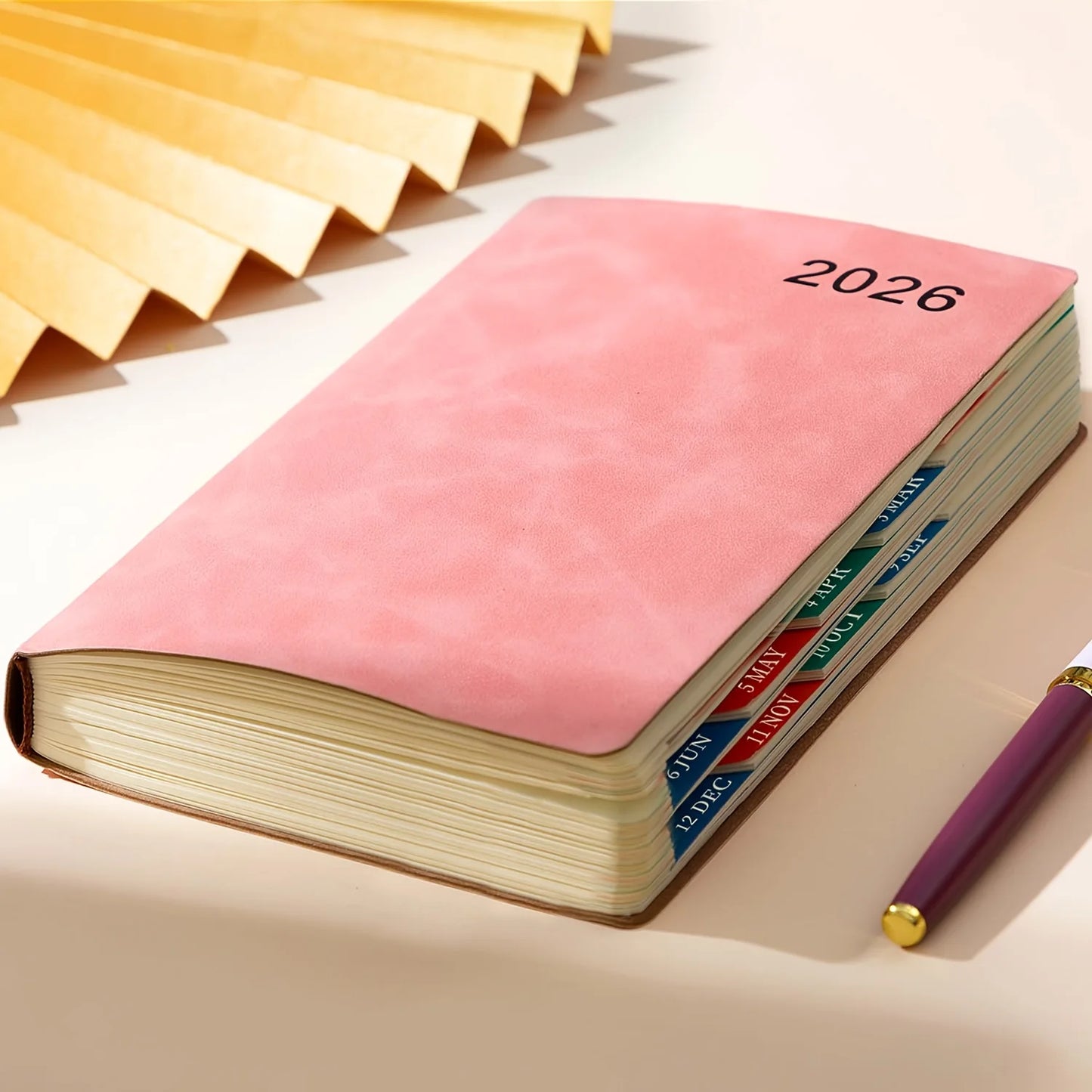 2026 Planner Book, Self-Discipline Calendar Planner, Weekly&Monthly Planner Layouts, 360-Page Daily Organizer, Portable Notebook