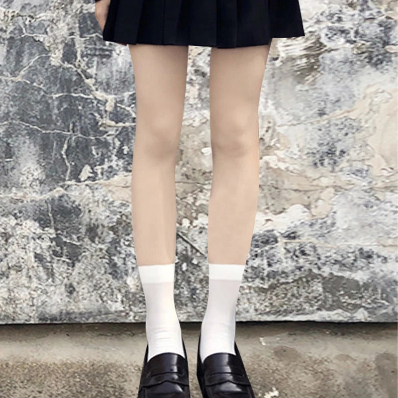 Velvet Knee High Socks For Women Lolita Style Cosplay
