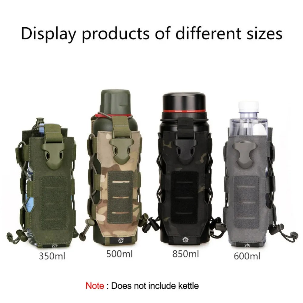 MOLLE Nylon Water Bottle Holder Bag For Outdoor Climbing Mountaineering Hiking Camping Travel Tactical Pouch