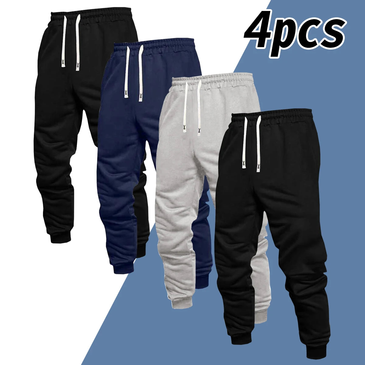 Mens Casual Drawstring Jogger Pants for Outdoor Sports