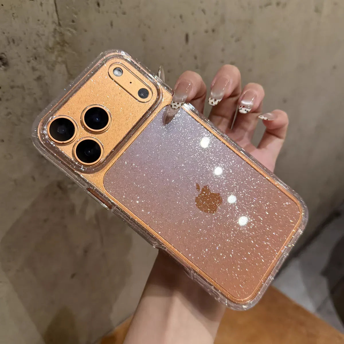 Ultra Thin Glitter Silicone Case for iPhone 13to17 Pro Max