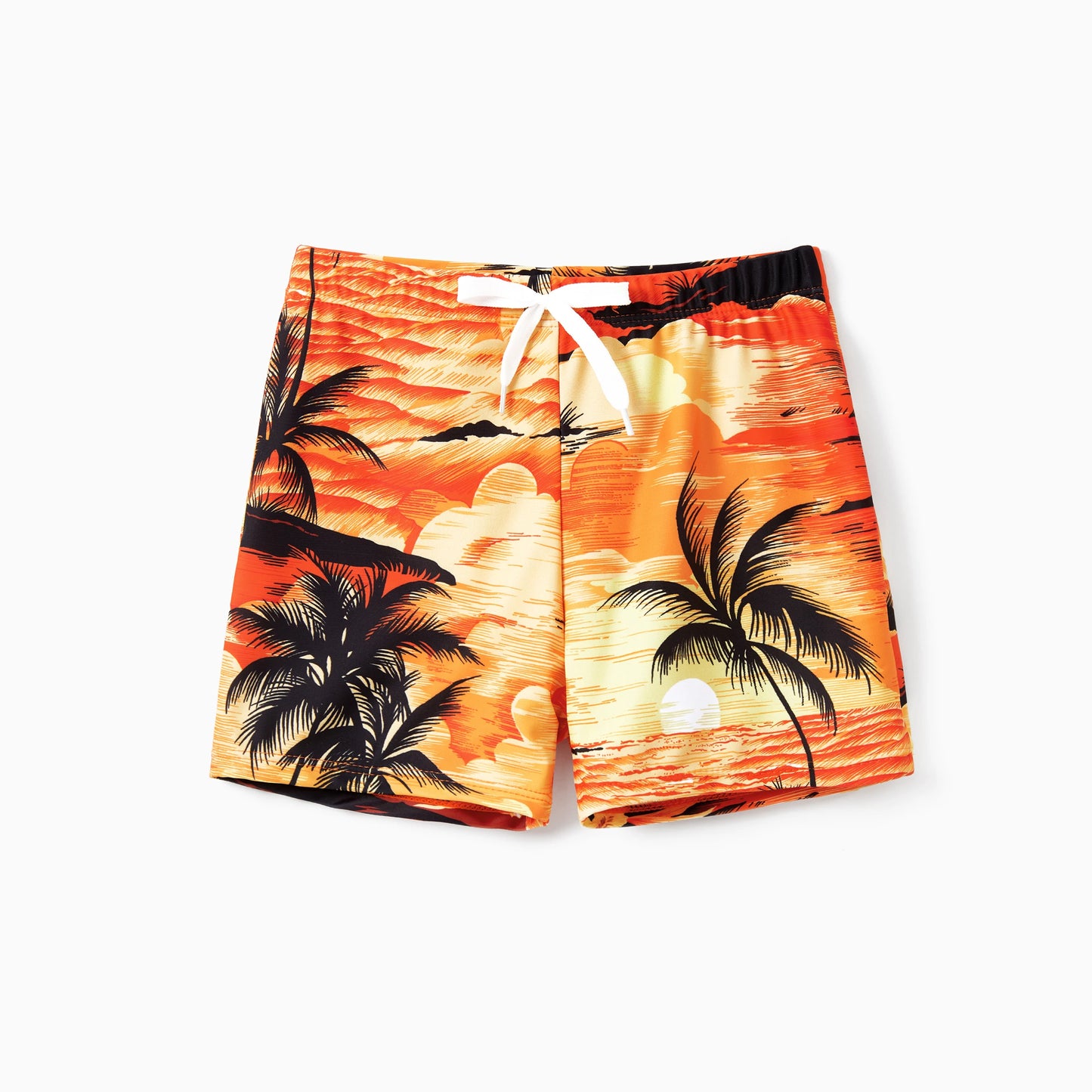 PATPAT Tropical Hawaiian Boys Swim Trunks Board Shorts For Summer