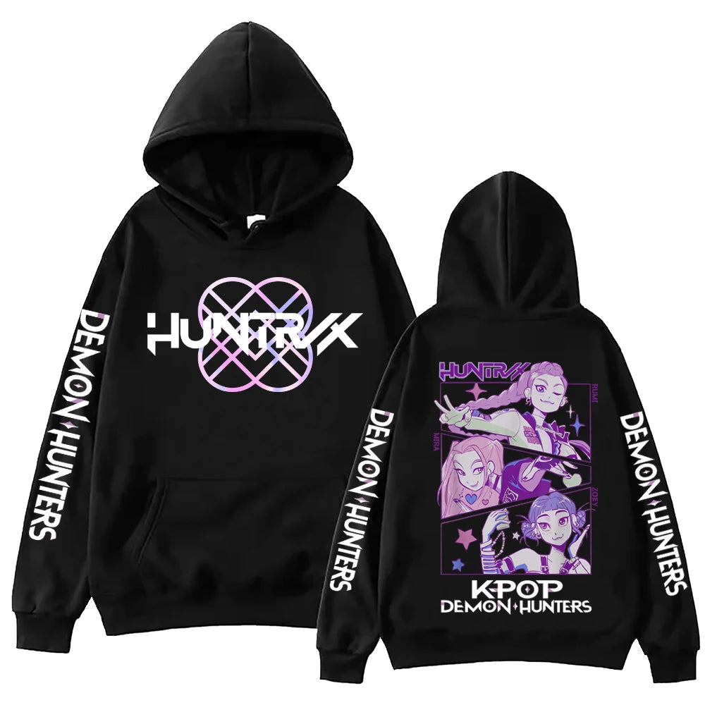 Autumn Anime Demon Hunters Hoodie Harajuku Sweatshirt